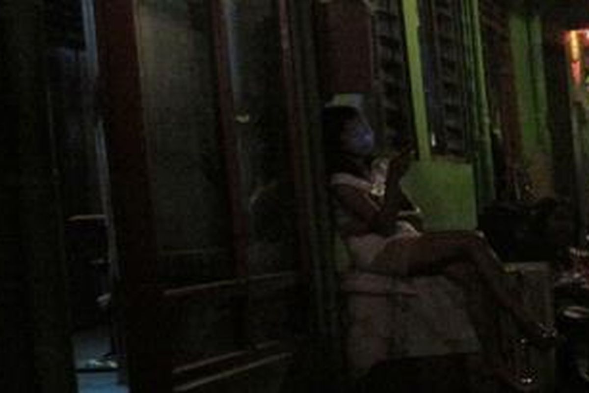 Suasana lokalisasi Pasar Kembang Yogyakarta, saat Timnas Indonesia berlaga melawan Philipina, Kamis (16/12/2010).