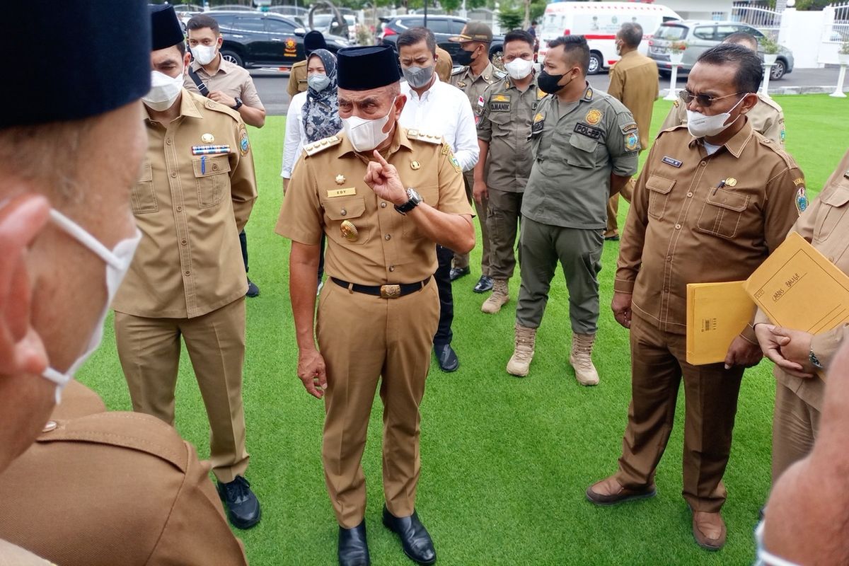 Gubernur Sumut \Edy Rahmayadi dilaporkan ke Polda Sumut dengan tudingan penyalahgunaan wewenang karena menonaktifkan Ali Sutan Harahap alias Tongku Sutan Oloan (TSO) sebagai bupati Palas