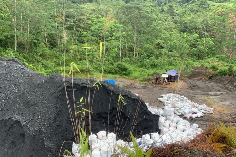 Polda Bengkulu ungkap tambang illegal batubara yang menjual ratusan ribu ton batubara di kawasan hutan