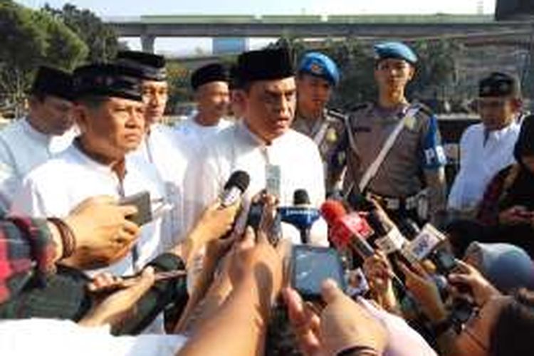 Wakil Kepala Kepolisian RI, Komisaris Jenderal (Komjen) Syafruddin usai mengikuti Salat Idul Adha di Lapangan Bhayangkara, Jakarta Selatan, Senin (12/9/2016).