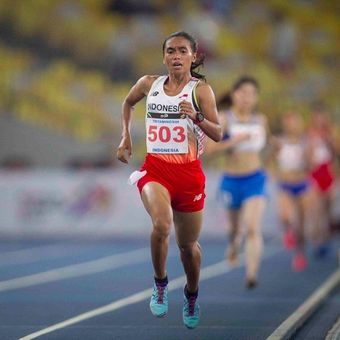 Pelari jarak jauh putri, Triyaningsih, berhasil menyumbang emas kedua untuk cabang olahraga atletik pada SEA Games 2017 di Stadion Bukit Jalil, Kuala Lumpur, Malaysia, Kamis (24/8/2017).