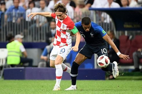 Final Piala Dunia 2018: Mbappe Bawa Perancis Unggul 4-1 atas Kroasia