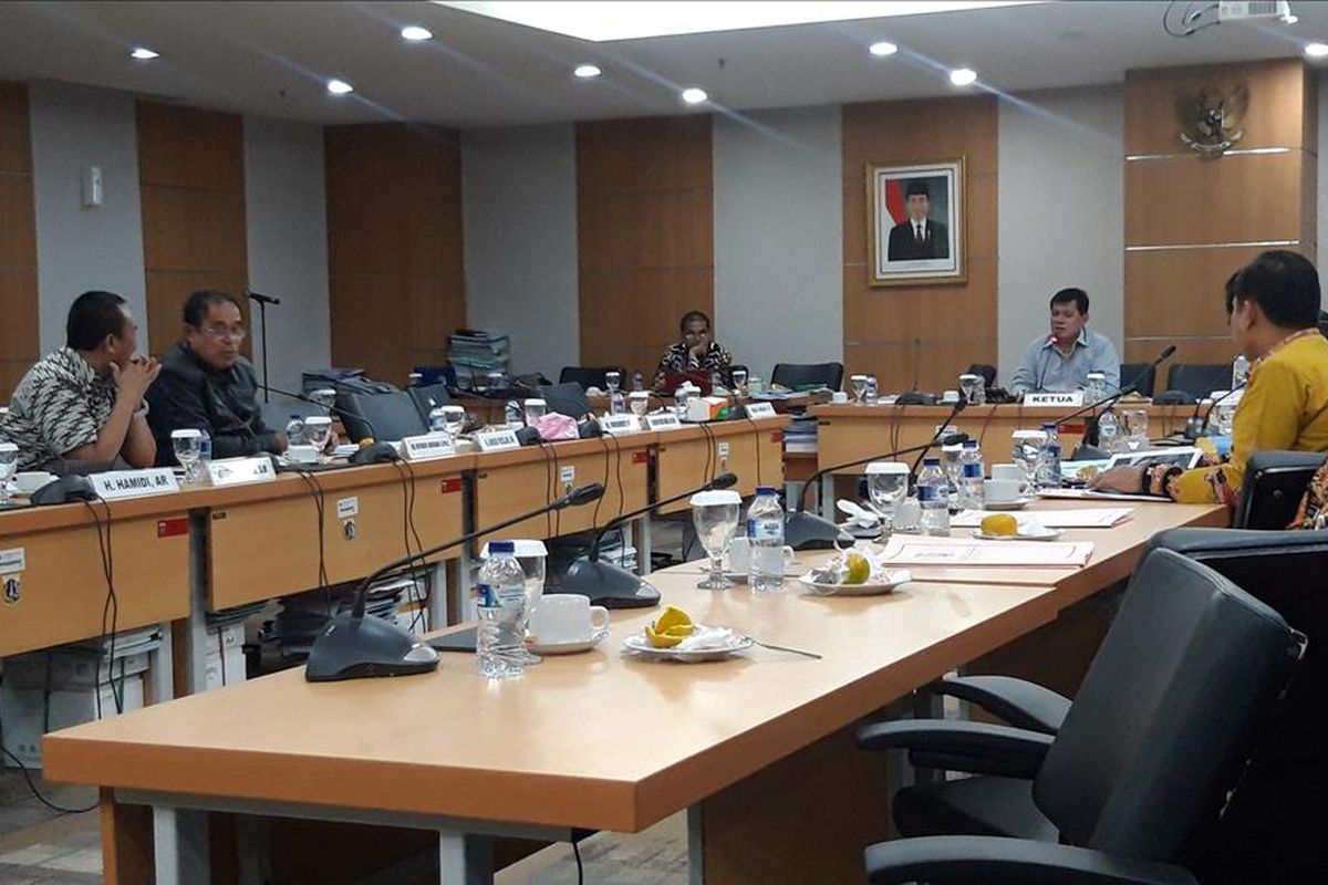 Rapat KUA-PPAS 2020 di Komisi D, Gedung DPRD DKI, Jakarta Pusat, Kamis (15/8/2019)