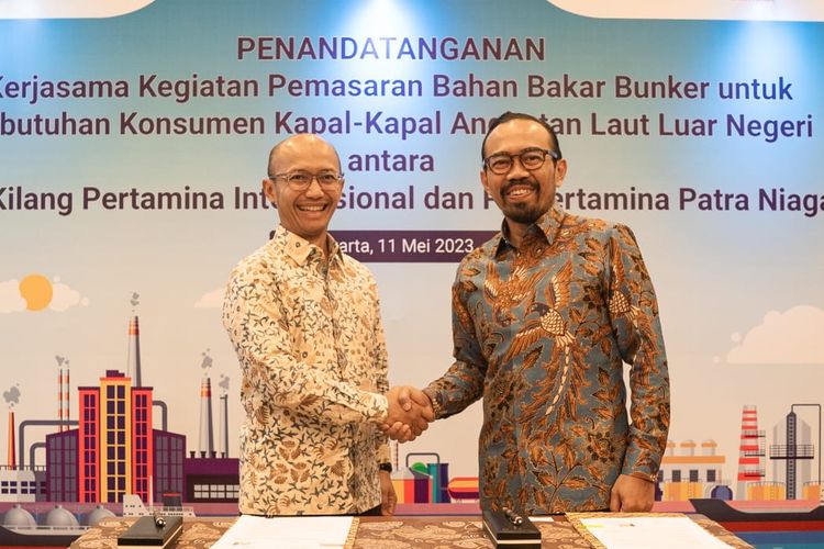 Sub Holding Pertamina Group yakni PT Kilang Pertamina Internasional dan PT Pertamina Patra Niaga perluas bisnis sasar pasar bunker kapal angkutan laut, yakni kerja sama pemasaran produk VLSFO , yang diteken pada 11 Mei 2023 lalu.