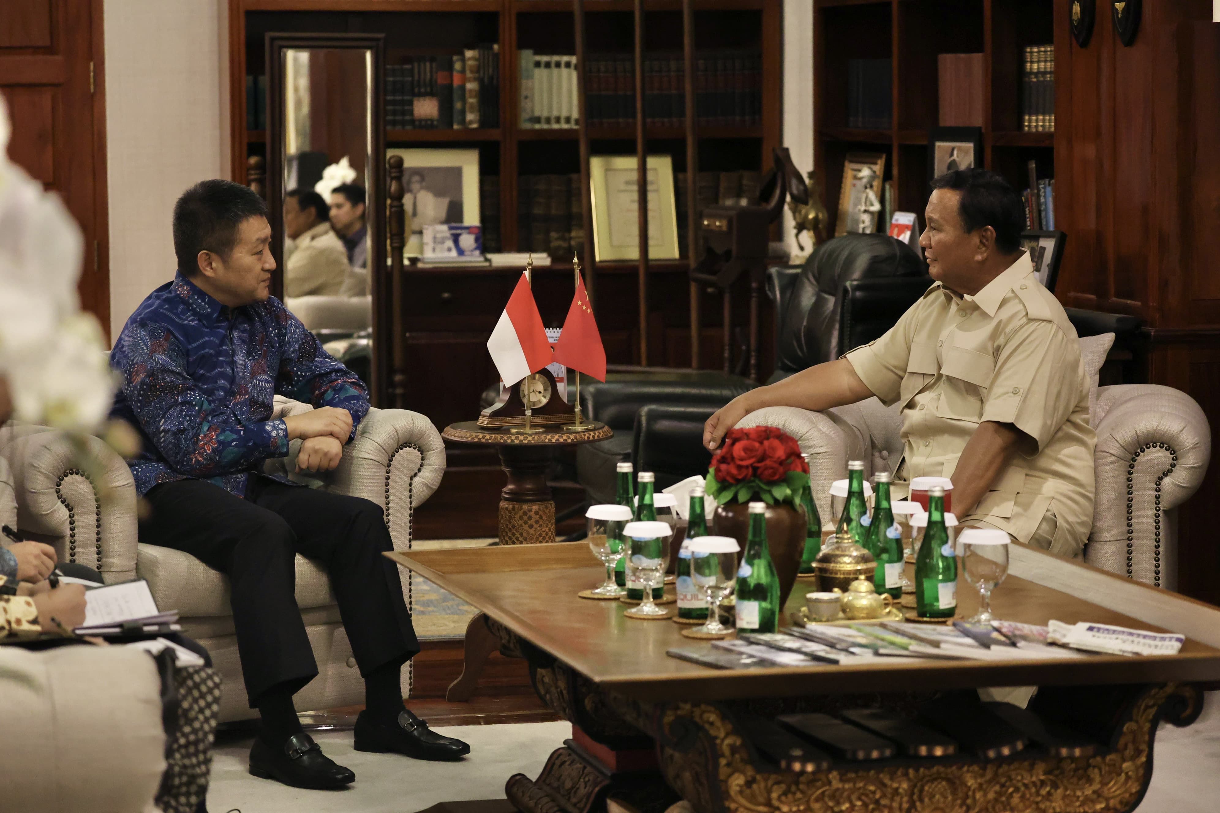 Dubes China Datangi Kertanegara, Ucapkan Selamat ke Prabowo