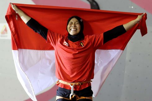 2 Pemanjat Tebing Indonesia Raih Medali Emas Kejuaraan Dunia di China