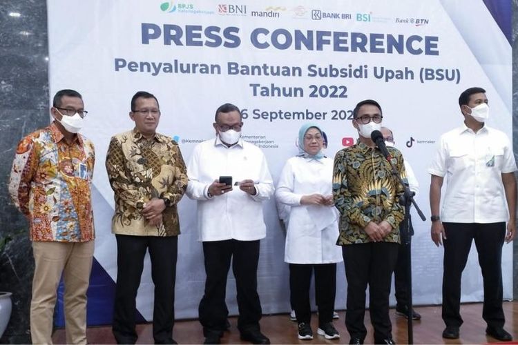 Press Conference penyaluran BSU 2022