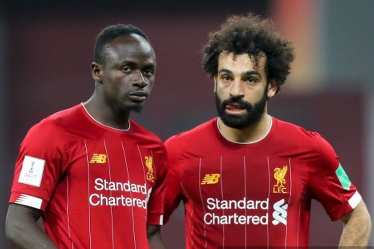 Dua inverted winger Liverpool, Sadio Mane dan Mohamed Salah.