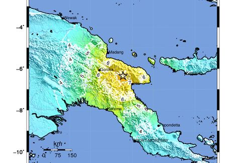 Gempa M 7,5 Guncang Port Moresby Papua Nugini, Terasa hingga Merauke dan Jayapura