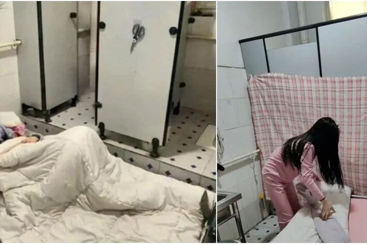 Yang, perempuan muda di China memilih tinggal di toilet kantor untuk hemat biaya.