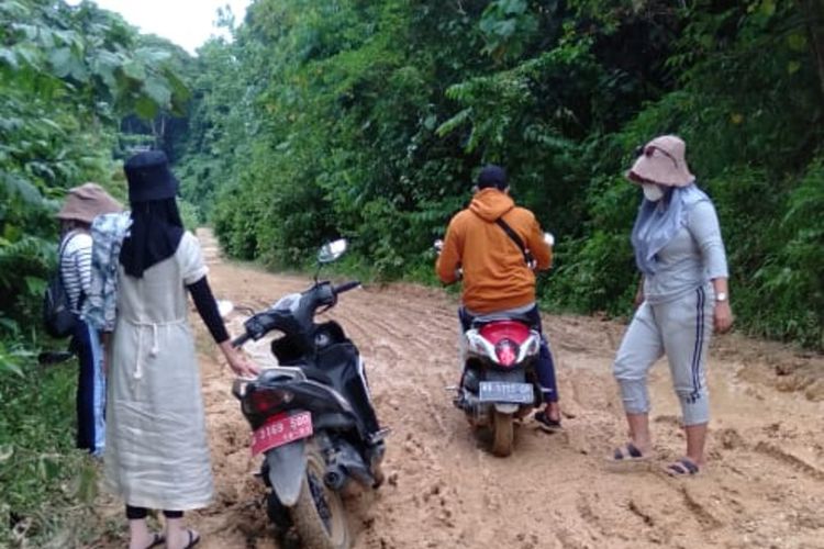 Kondisi jalan di Pulau Enggano, Bengkulu