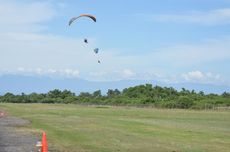 66 Atlet Paramotor PON 2024 Jajal Bandara Malikussaleh Lhokseumawe