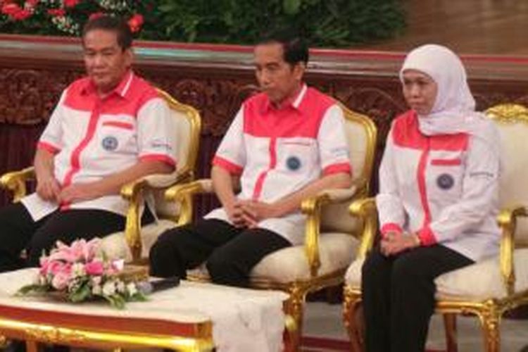 Presiden Joko Widodo saat peringatan Hari Anti-Narkotika Internasional di Kompleks Istana Kepresidenan Jakarta, Jumat (26/6/2015)