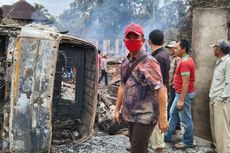 Truk Daging Oleng, Tabrak 7 Rumah Warga hingga Terbakar, Anak dan Istri Sopir Tewas Terpanggang