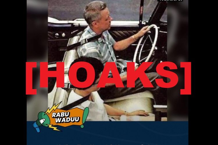 Hoaks, foto desain sabuk pengaman mobil era 1960-an