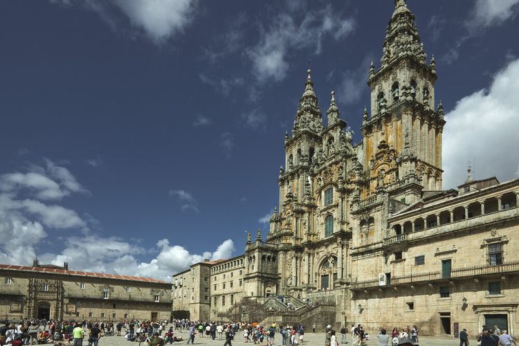 Santiaga de Compostela (old town/kota tua) di Spanyol. 