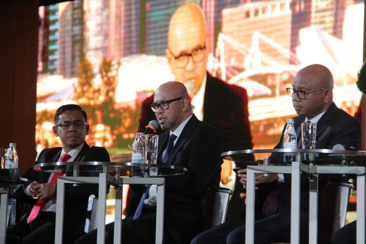 Kepala BPJT Danang Parikesit saat mengikuti ajang 2nd Indonesia Investment Day (IID) di Singapura, Jumat (26/7/2019).