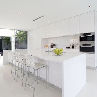Ilustrasi dapur putih, ilustrasi dapur terbuka.