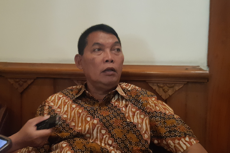 Sekretaris DPC PDI-P Kota Solo, Teguh Prakosa di Solo, Jawa Tengah, Selasa (21/11/2023).