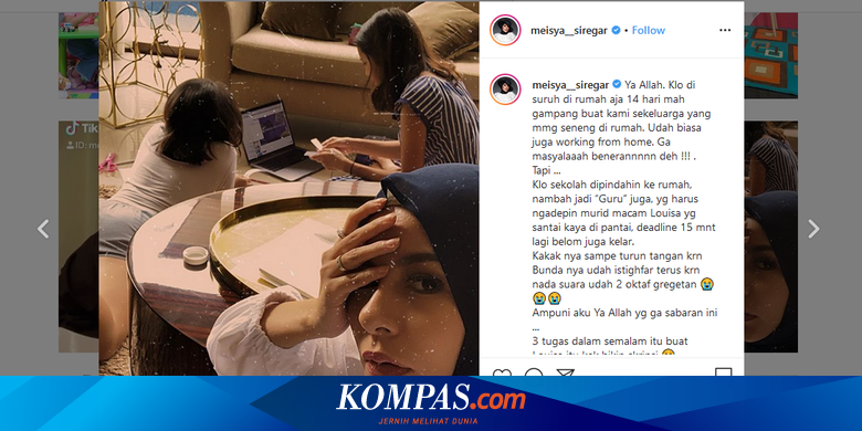 Pengalaman Belajar Dari Rumah Meisya Siregar Guru Itu Mulia