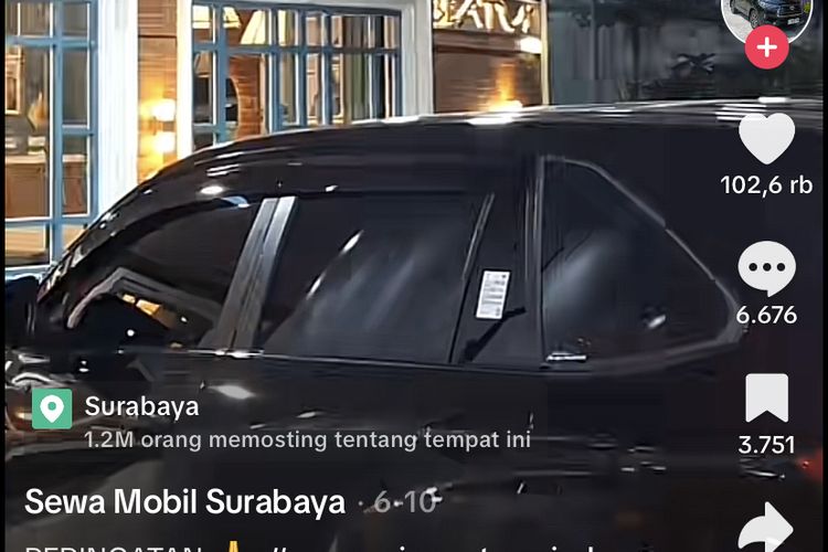 Pengusaha rental mobil di Surabaya, tolak pelanggan ber-KTP Pati, Kamis (20/6/2024).