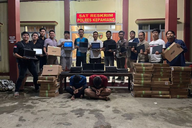 Polres Kepahiang menangkap dua pelajar pelaku pencurian 47 laptop