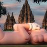 Ajak Orang Terhubung Kembali, KAWS Hadirkan Boneka 45 Meter di Candi Prambanan