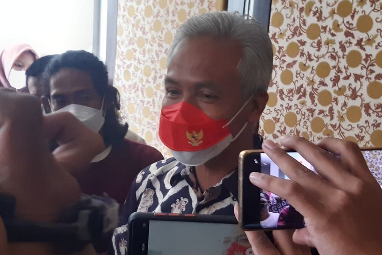 Gubernur Jawa Tengah Ganjar Pranowo di Solo, Jawa Tengah, Jumat (15/9/2022).