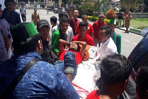 Unjuk Rasa Tolak Tambang, Seorang Pendemo dan Polisi Terluka