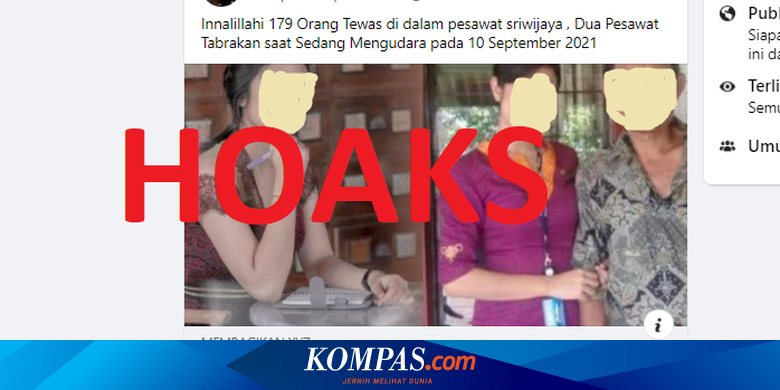 [HOAKS] Kecelakaan Pesawat Sriwijaya Air pada 10 September 2021, 179 Orang Tewas - Vimarsana News