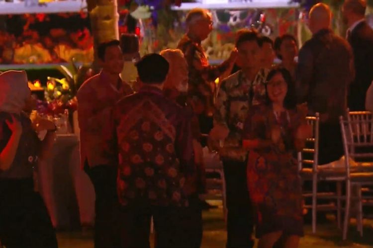 Perdana Menteri Timor Leste, Xanana Gusmao terlihat beberapa kali berjoget saat beragam lagu dangdut terdengar dalam gala dinner di Hutan Kota Gelora Bung Karno, Senayan, Jakarta Pusat, Rabu (6/9/2023). 
