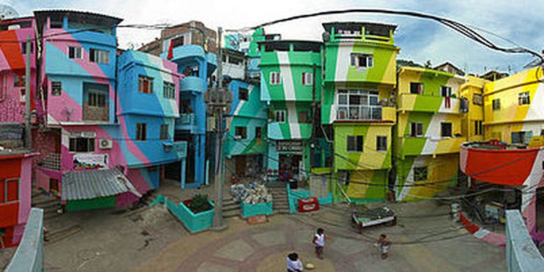 Santa Marta, Favela unik di Brazil