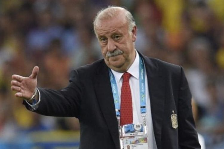 Pelatih tim nasional Spanyol, Vicente del Bosque.