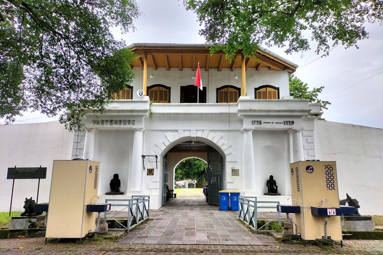 Tampak depan Rungkitlap Benteng Vastenburg Solo, Selasa (15/2/2022).