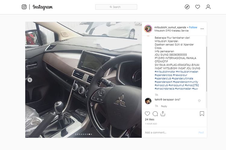 Bocoran interior Mitsubishi Xpander Cross