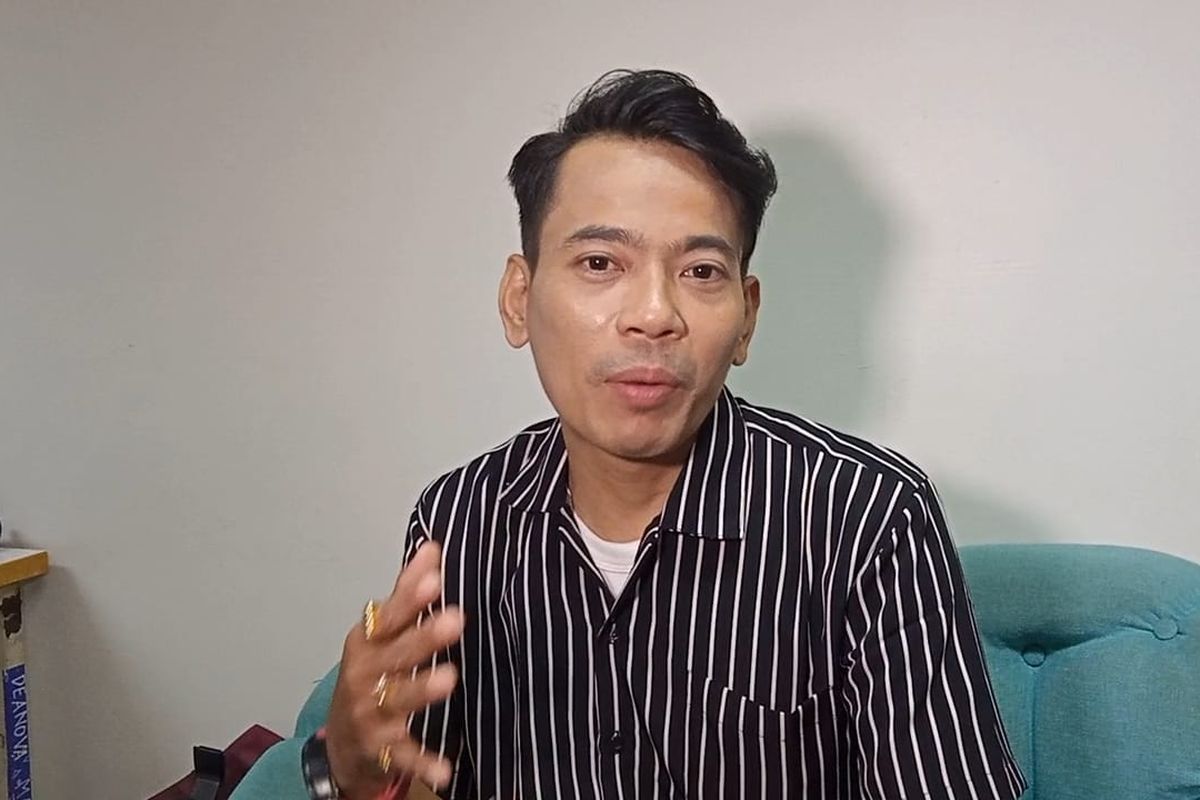 Penyanyi Aris Idol saat ditemui di kawasan Tendean, Jakarta Selatan, Selasa (30/5/2023).