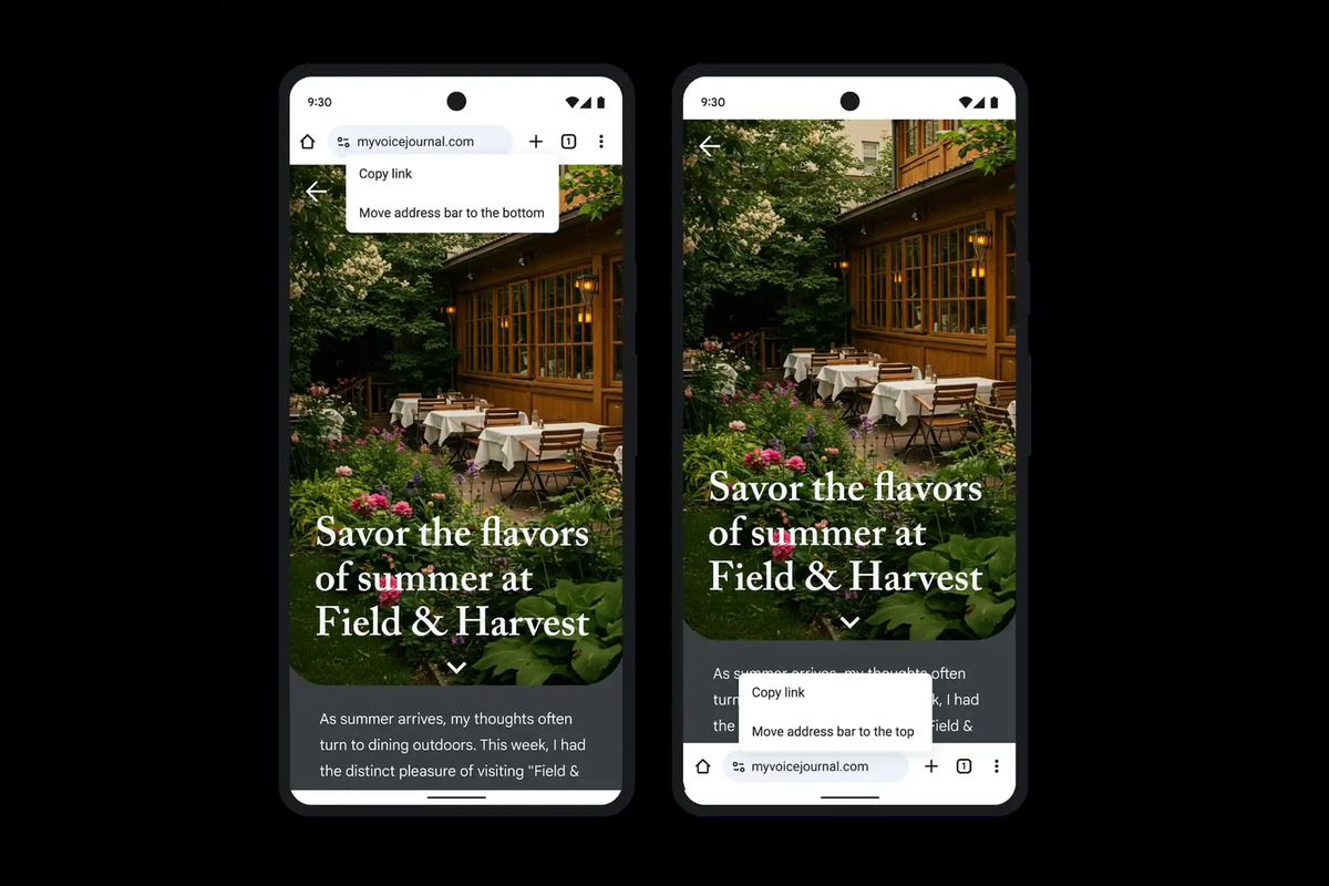 Setelah sekian lama ditunggu, Google akhirnya meluncurkan fitur address bar di bagian bawah layar untuk pengguna Chrome di smartphone Android.
