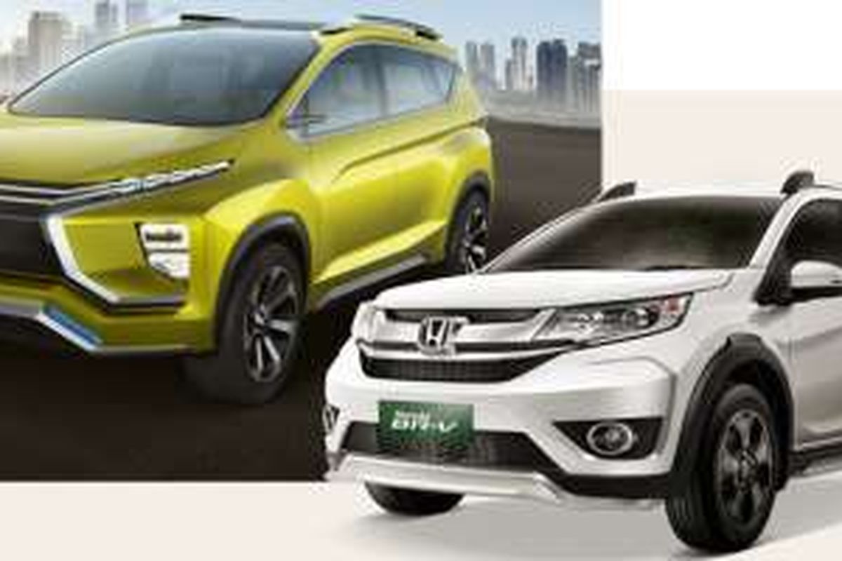 Mitsubishi XM Concept dan Honda BR-V.