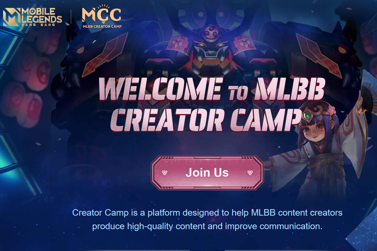 Ilustrasi situs MLBB Creator Content.