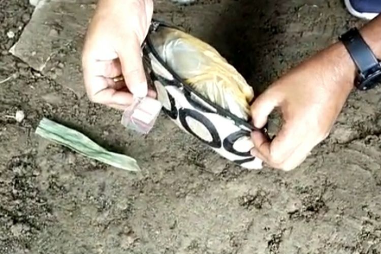 Tangkapan layar video saat Satreskoba Polrestabes Medan menggerebek kampung narkoba pada Rabu (11/2/2022). Polisi menangkap satu orang terduga bandar narkoba dan belasan orang lainnya di lokasi.