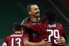 AC Milan Vs Parma, Ibrahimovic Catat Penampilan Ke-100 bersama Rossoneri