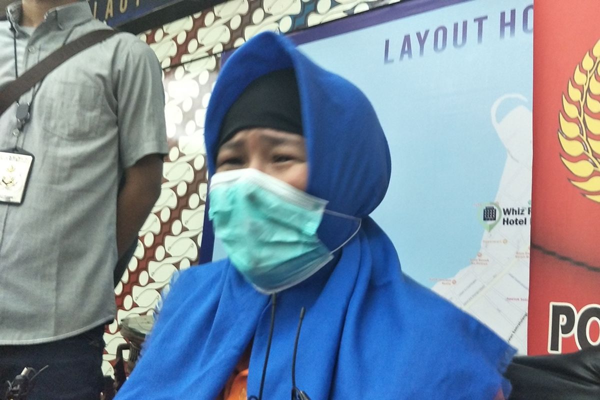 Aulia Kesuma (AK) di Polda Metro Jaya, Jakarta Selatan, Selasa (3/9/2019).