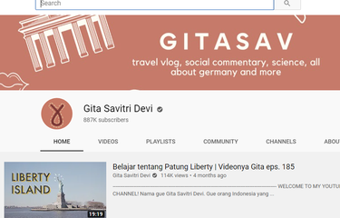 Tangkapan layar YouTube Gita Savitri Devi
