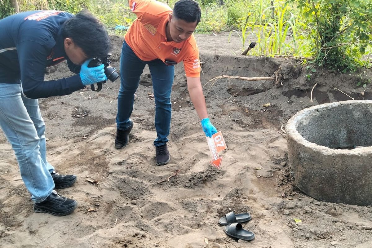 Lokasi seorang bocah berusia 5,5 tahun tertimpa buis beton di di Padukuhan Demangan RT05, Gadingsari, Sanden, Bantul, Daerah Istimewa Yogyakarta, Selasa (7/4/2026).