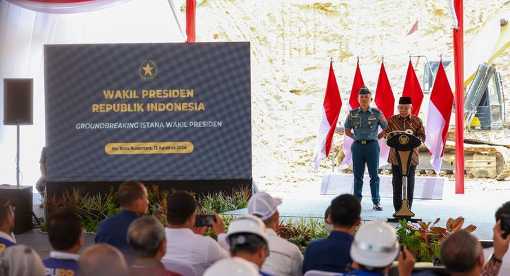 Istana Wapres Berkonsep "Huma Betang Umai" di IKN Mulai Dibangun