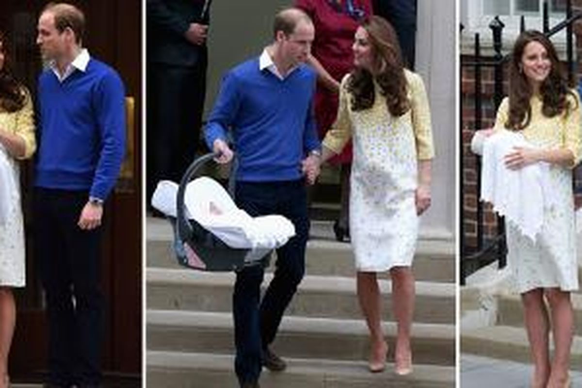 Kate Middleton dan Pangeran William lahirkan bayi perempuan. 