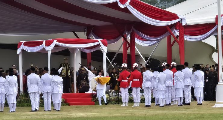 Tak Dihadiri Pejabat Pusat, Upacara HUT RI di IKN Tetap Khidmat