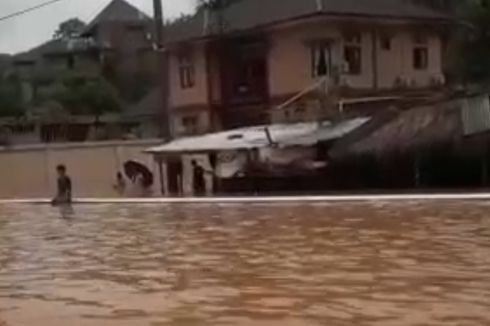 Banjir di Sekitar Sirkuit Mandalika, Belasan Rumah Warga Terendam