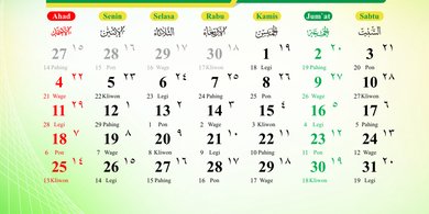 Kalender Hijriah Oktober 2026: Tanggal Islam, Weton Jawa, dan Hari Libur Nasional