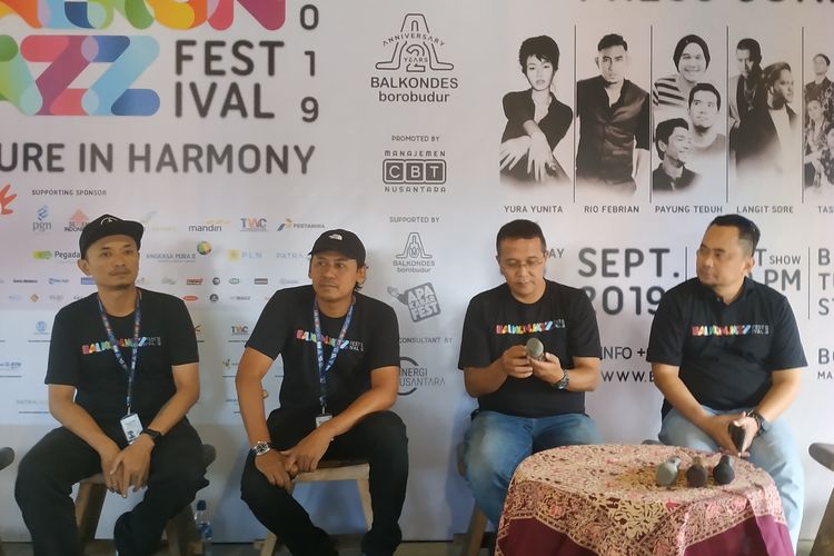 Jumpa pers Balkonjazz Festival 2019 di Balkondes Ngaran, Magelang, Jumat (13/9/2019).